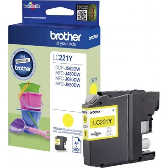 Brother ������ Inkjet LC-221 Yellow (LC-221Y) - (LC221Y)
