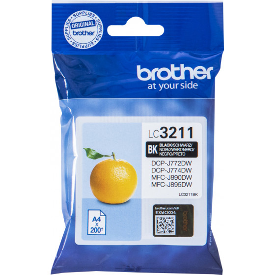 Brother ������ Inkjet LC-3211BK Black (LC-3211BK) - (LC3211BK)