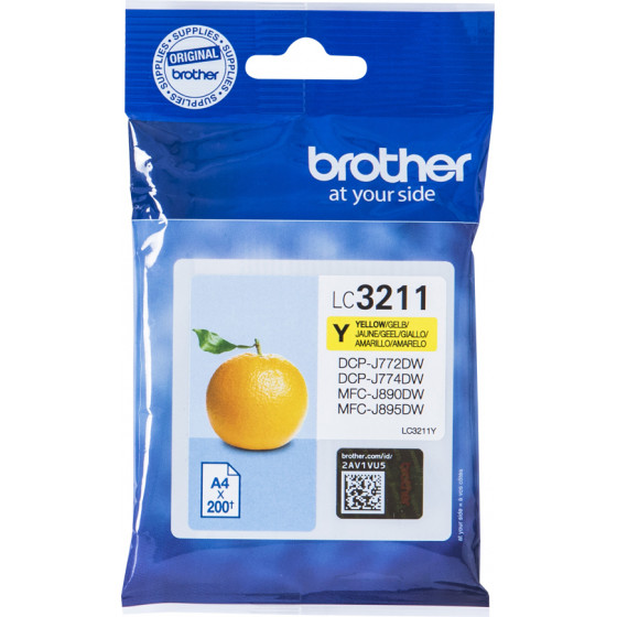 Brother ������ Inkjet LC-3211Y Yellow - (LC3211Y)