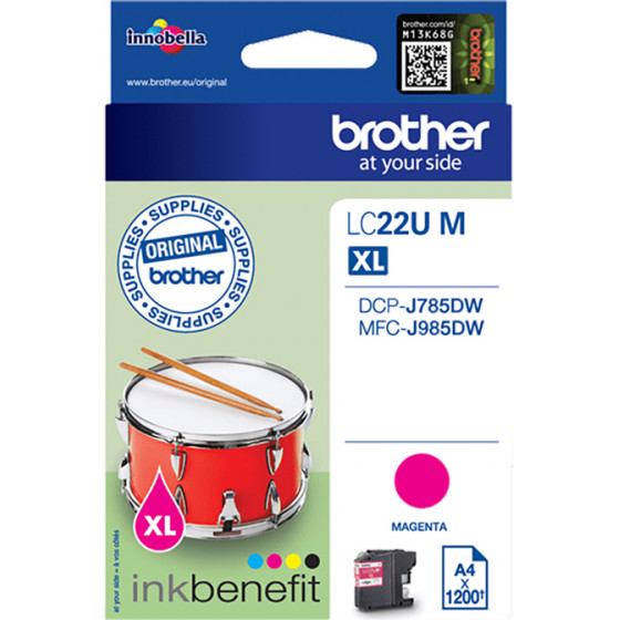 Brother ������ Magenta - (LC22UM)