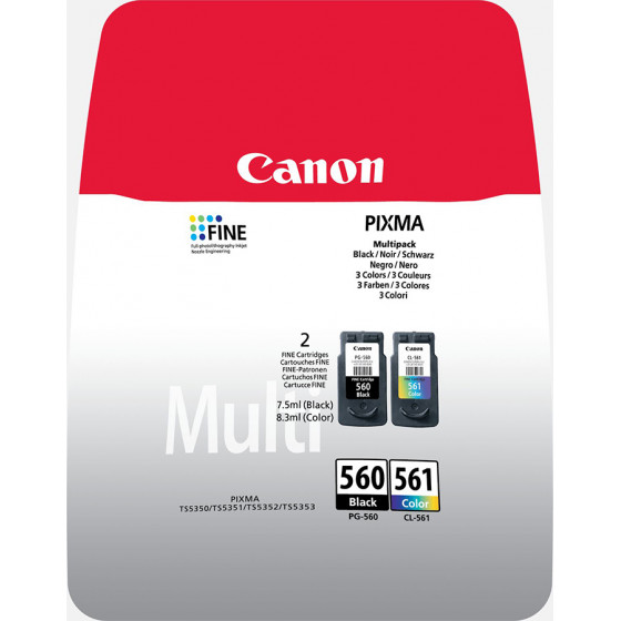 Canon ������ Inkjet PG-560/CL-561 Multipack - (3713C006)