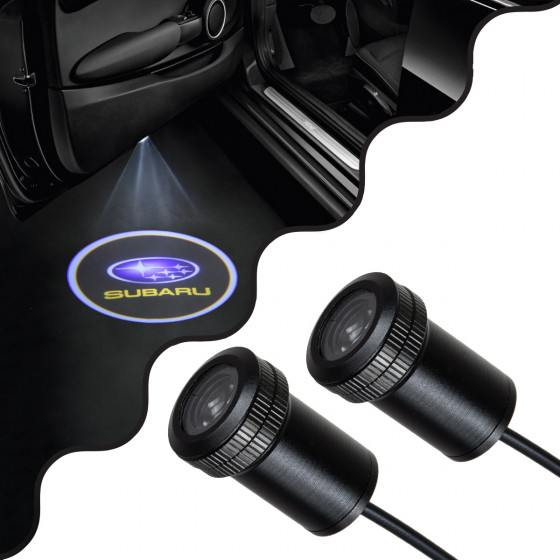 GloboStar SUBARU Ghost Car Brand Logo Projector - ������������ �������� ������ ����������� LED CREE XHP35 3W 240lm 120� DC 12V IP20 ����� ����� 6000K - (81625)