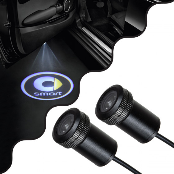 GloboStar SMART Ghost Car Brand Logo Projector - ������������ �������� ������ ����������� LED CREE XHP35 3W 240lm 120� DC 12V IP20 ����� ����� 6000K - (81620)