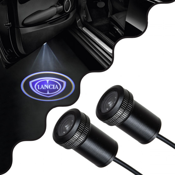 GloboStar LANCIA Ghost Car Brand Logo Projector - ������������ �������� ������ ����������� LED CREE XHP35 3W 240lm 120� DC 12V IP20 ����� ����� 6000K - (81610)