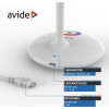 Avide LED Desk Lamp RGB White 4W - (ABLDLRGB-4W)
