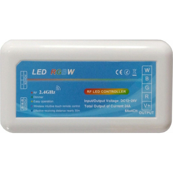 Avide LED Strip 12V 288W RGB+W 4 Zone Controller - (ABLS12VTCRGBW-RFR-4Z)