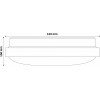 Avide LED Ceiling Pandora (ALU) 18W 330*100mm NW - (ACLO33NW-18W-ALU)