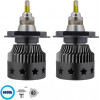 GloboStar H4 360� Line Extreme KIT ������� �������� ����������� & �������� 3rd Generation Can-Bus Extreme Truck Series LED CREE CXB COB 170W 23800lm DC 9-32V ��������� IP66 ����� ����� 6000K - (82062)