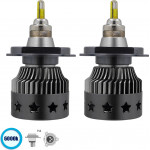 GloboStar H4 360� Line Extreme KIT ������� �������� ����������� & �������� 3rd Generation Can-Bus Extreme Truck Series LED CREE CXB COB 170W 23800lm DC 9-32V ��������� IP66 ����� ����� 6000K - (82062)