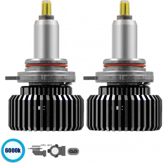 GloboStar HIR2 9012 360� Line Extreme KIT ������� �������� ����������� & �������� 3rd Generation Can-Bus Extreme Truck Series LED CREE CXB COB 120W 16800lm DC 9-32V ��������� IP66 ����� ����� 6000K - (82071)