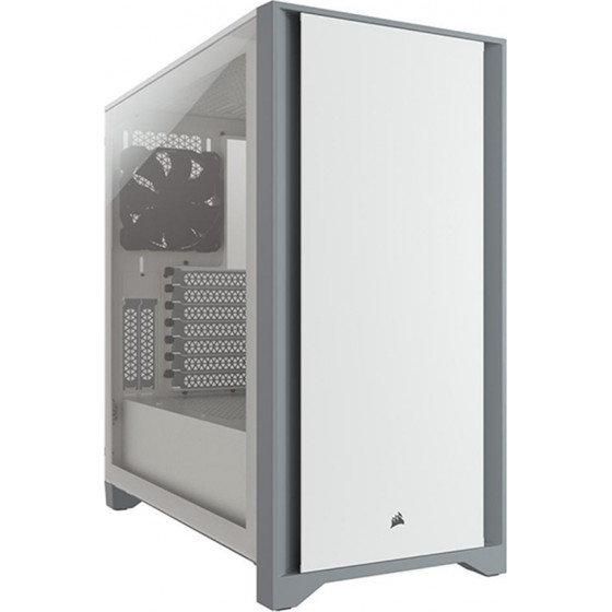 Corsair 4000D Tempered Glass Mid-Tower ATX Case - White - (CC-9011199-WW)