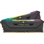 Corsair VENGEANCE RGB PRO SL 16GB (2x8GB) DDR4 DRAM 3200MHz C16 Memory Kit - Black - (CMH16GX4M2Z3200C16)