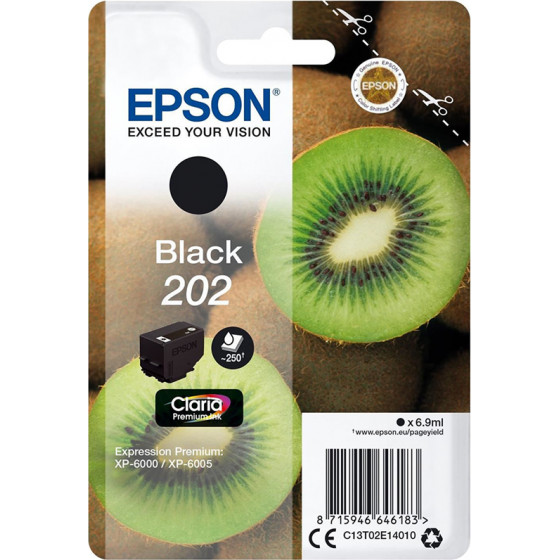 Epson ������ Inkjet 202 Black - (C13T02E14010)