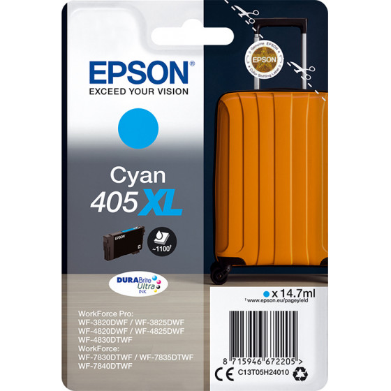 Epson ������ Inkjet 405XL Cyan - (C13T05H24010)