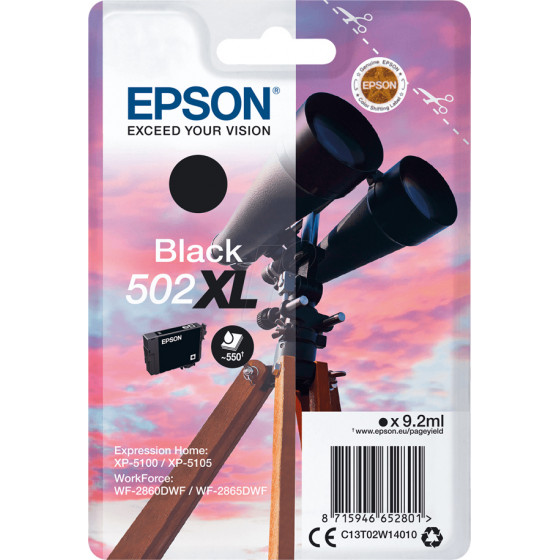 Epson ������ Inkjet 502XL Black - (C13T02W14010)