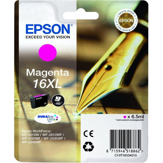 Epson ������ Inkjet No.16 XL Magenta - (C13T16334012)