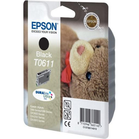 Epson ������ Inkjet T0611 Black - (C13T06114010)