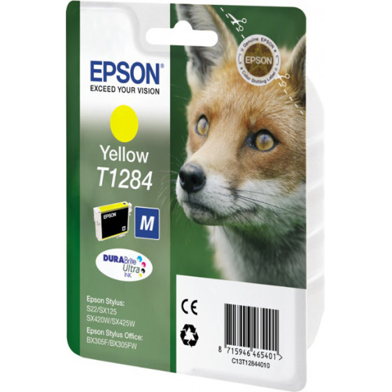 Epson ������ Inkjet T1284 Yellow - (C13T12844012)