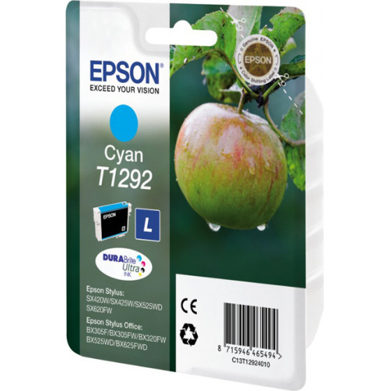Epson ������ Inkjet T1292 Cyan - (C13T12924012)