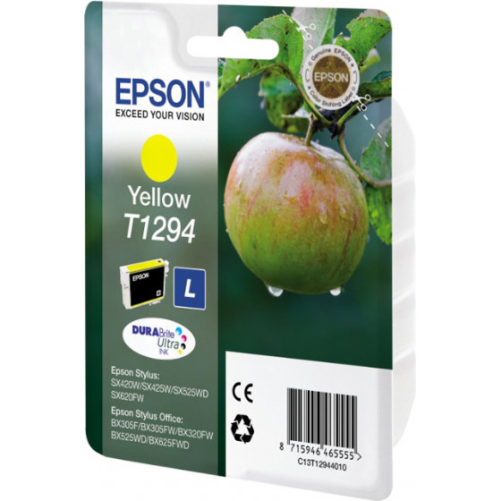 Epson ������ Inkjet T1294 Yellow - (C13T12944012)