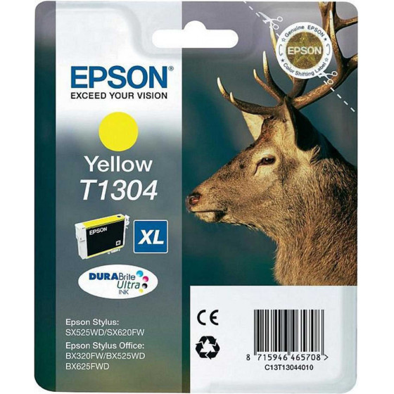 Epson ������ Inkjet T1304 XL Yellow - (C13T13044012)