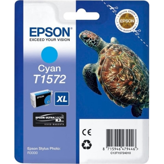 Epson ������ Inkjet T1572 XL Cyan (T15724010) - (C13T15724010)