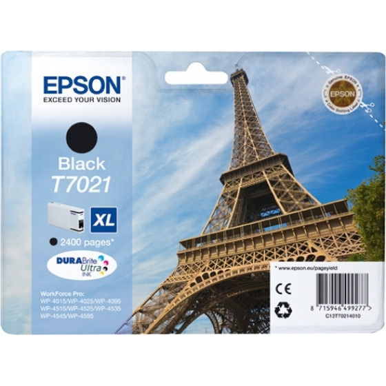 Epson ������ Inkjet T7021 XL Black - (C13T70214010)