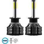 GloboStar H1 K9 Line KIT ������� �������� ����������� & �������� 3rd Generation Can-Bus Series LED CREE CXB COB 100W 14000lm DC 9-32V ��������� IP66 ����� ����� 6000K - (82040)