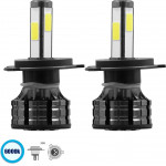 GloboStar H4 K9 Line KIT ������� �������� ����������� & �������� 3rd Generation Can-Bus Series LED CREE CXB COB 150W 21000lm DC 9-32V ��������� IP66 ����� ����� 6000K - (82042)