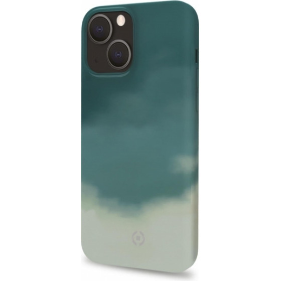 Celly Watercolor Iphone 13 Pro Green Backcover - (WATERCOL1008GN)