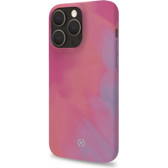 Celly Watercolor Iphone 13 Pro Pink Backcover - (WATERCOL1008PK)