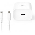 Nedis Wall Charger Quick charge feature PD3.0 20W 1.67A / 2.22A - (WCPDL20W112WT)