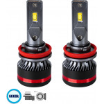 GloboStar H11 HL Line KIT ������� �������� ����������� & �������� 3rd Generation Can-Bus Extreme Series LED CREE CXB COB 100W 24000lm DC 9-32V ��������� IP67 ����� ����� 6000K - (82087)