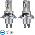 GloboStar H4 Extreme Line KIT ������� �������� ����������� & ������������ 3rd Generation Can-Bus Extreme Series LED CREE CXB COB 60W 6400lm DC 9-32V ��������� IP67 ����� ����� 6000K - (81665)
