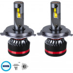 GloboStar H4 HL Line KIT ������� �������� ����������� & �������� 3rd Generation Can-Bus Extreme Series LED CREE CXB COB 100W 24000lm DC 9-32V ��������� IP67 ����� ����� 6000K - (82082)