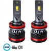 GloboStar H8 HL Line KIT ������� �������� ����������� & �������� 3rd Generation Can-Bus Extreme Series LED CREE CXB COB 100W 24000lm DC 9-32V ��������� IP67 ����� ����� 6000K - (82084)