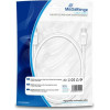 MediaRange Coax Plug/Coax Socket, 75 Ohm, 1.5M, White - (MRCS162)
