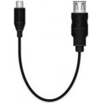 MediaRange USB On-The-Go adaptor cable Micro USB 2.0 plug/USB 2.0 socket 20CM Black - (MRCS168)
