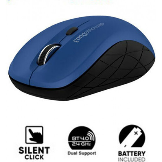 Alcatroz Bluetooth 4.0/wireless Mouse Duo 3 Silent Blue - (AMD3SBL)