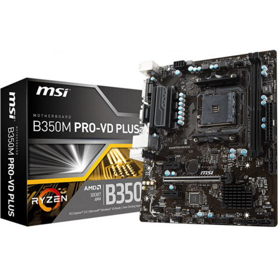 MSI B350M PRO-VD PLUS (AM4) - (7B38-004R)