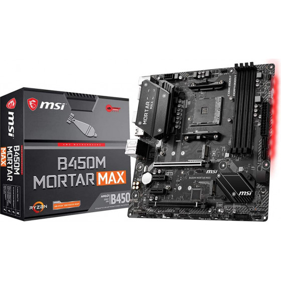MSI B450M MORTAR MAX Motherboard AM4 - (7B89-016R)