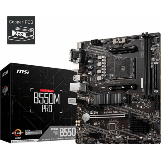 MSI B550M PRO (AM4) - (7D14-006R)