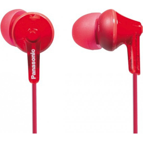 Panasonic RP-HJE125 Red Headphones - (RPHJE125ER)