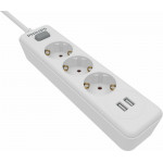PHILIPS ��������� 3 ������ �� 2 USB Type-A 2.4 A - (SPN3032W/GRS)