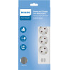 PHILIPS ��������� 3 ������ �� 2 USB Type-A 2.4 A - (SPN3032W/GRS)