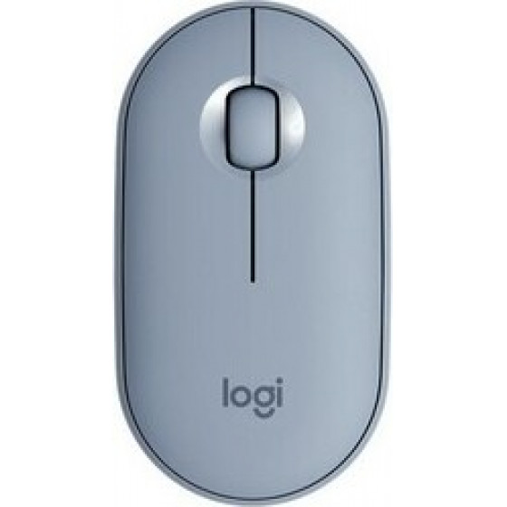 Logitech Pebble M350 Wireless Mouse - Blue Grey - (910-005719)