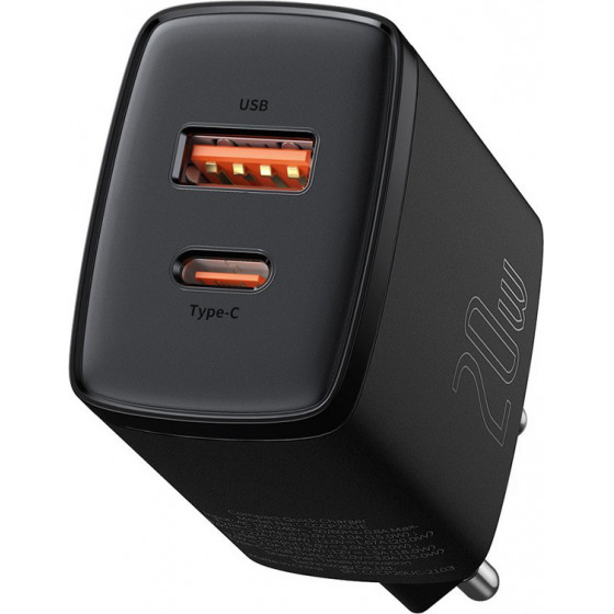 Baseus ��������� ������ USB & USB Type-C QC3.0 20W ������ - (CCXJ-B01)