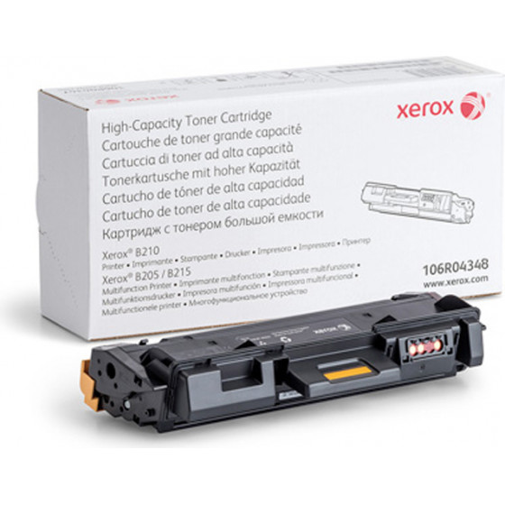 XEROX B205/210/215 TONER CRTR BLACK (3k) - (106R04348)