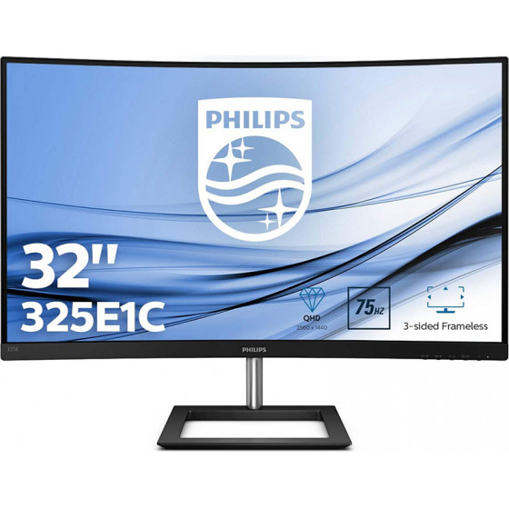 PHILIPS E Line Curved QHD Monitor 32 AMD FreeSync - (325E1C)