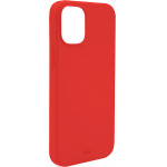 Puro Cover Silicon with microfiber inside ��� iPhone 13 6.1 - ������� - (IPC1361ICONRED)